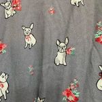 Oliver Bonas Violet Rufus Frenchie Dog Print Dress French Bulldogs Size 10 M Gray Photo 2