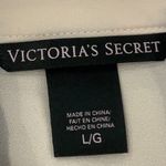 Victoria's Secret  Semi Sheer Pink Blouse Black Bows Button Shirt Size Large L Photo 7