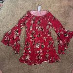 Size Small Flowy Red Shirt Photo 2