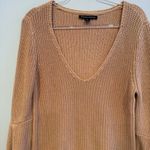 Boston Proper  Knit V-neck Bell Sleeve Sweater Size L Photo 2
