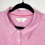 Boden Connie Pink 100% Linen Long Sleeve Button Down‎ Shirt US 20/22 UK 22L Size 20W Photo 2