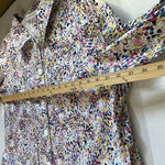 Drapers & Damons size 1X color splashed button front jacket. Blue Photo 3