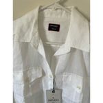 UNTUCKit Linen Cotton Buttondown Shirt White Size 0 NEW Photo 3