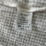 Miss Love White Floral Hooded Open Cardigan with Pockets sz L Photo 4