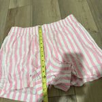 Old Navy Women's Linen-Blend Striped Shorts 3.5 Inseam Pink size medium Photo 9