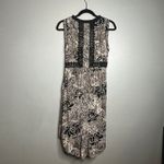 Holding Horses  Floral Print Midi Dress Size‎ 2 Black Cream Sleeveless High Low Photo 10