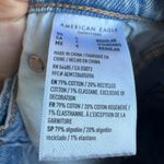 American Eagle Real Good Light Solid Wash Super High Rise Straight Size 4 Regula Photo 6