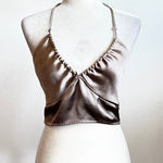 Garage Satin Babydoll Halter Top Coquette Fairycore Soft Girl Romantic Medium Photo 0