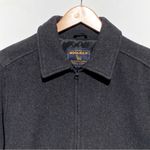 Woolrich  Women’s Early 2000s Y2K Charcoal Heather Wool Zip Up Jacket Medium Photo 1