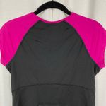 Spanx Black&Pink Active Cap Sleeve Exercise Top Sz.M Photo 8