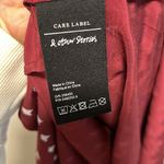 & Other Stories & OTHER STORIES Burgundy Printed Double Slit Midi Slip Dress, Size 4 Photo 8