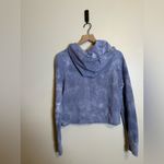Love Shack Fancy  Anarosa distressed hoodie in washed denim tie-dye cotton terry Photo 5
