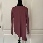 Lululemon PINK ASYMETRICAL TIE FRONT LONG SLEEVE BLOUSE Photo 3