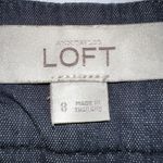 Ann Taylor  LOFT Chambray Bermuda Shorts High Waist Dress Casual Dark Wash Size 8 Photo 13