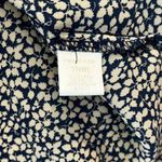 Harlowe $ Graham Harlowe & Graham Sleeveless Tunic Blouse Sz S Women’s Navy & Tan Floral Vines Photo 6