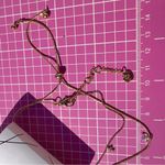 ALDO 2 pc bundle anklets Gold tone chain diamond paved cross pendants adjustable Photo 6