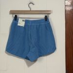 SO  Blue Waffle Knit Lounge Shorts NWT Size XS Photo 2