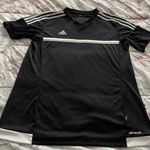 Adidas Climacool V-neck Short Sleeve Black Soccer Jersey Top, size M Photo 5