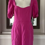 French Connection  Puff Sleeve Cutout Dress, Wild Rosa Size 10 New w/Tag $118 Photo 2