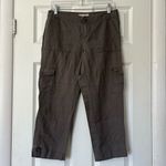 Banana Republic  Martin Fit Linen-Blend Cargo Capri - Size 4 Photo 0