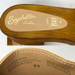 Seychelles  Marine Layer Suede Mustard Wood Sandals Slip Ons 6.5 New Photo 5