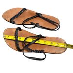 Rondini St. Tropez Braided Leather Strap Sandals Handmade In France Size 9.5 Black Photo 8