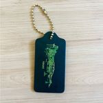 Coach Keychain  Limited Edition Bag Charm Logo Gold Chain Hawaii Stamp Large Size Photo 1