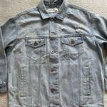 Pistola Womens Denim Oversize Jacket Sun Bleached Distressed Blue Sz XS/S Photo 2