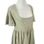 Free People Ethereal Bohemian Bring The Romance Midi Maxi Dress Moss Medium Photo 5