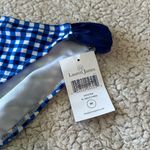 Lauren James Women's M Blue And White Gingham Check Hipster Bikini Bottom New Photo 1