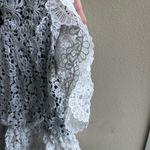 Pleione  White Crochet Lace Bell Sleeve top Photo 8