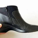 Easy Spirit  Pitney Black Leather Ankle Boot Women’s Size 8‎ Smooth Mixed Media Photo 1