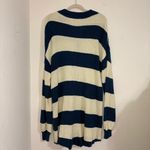 FP Beach Free People Beach Knit Picnic Stripe Sweater Romper In Sailers Blue Combo medium Photo 5