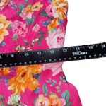 Crystal Doll  Floral One Shoulder Dress Ruffle Hem Party Pink Size M‎ Photo 5