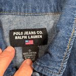 POLO JEANS CO RALPH LAUREN Womens Denim Jacket Blue Cropped Trucker Size S Photo 2