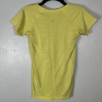 Lululemon Run Swiftly Tech VNeck Short Sleeve Womens Top Size 6 Neon Yellow Photo 1