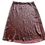 Victoria's Secret Victoria’s Secret Leopard Print Pink + Black Silky Satin Midi Slip Skirt XL NWT Photo 1