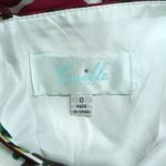 Camille La Vie  White Red Rose Print Halter Neck Sleeveless Fit Flare Dress 0 Photo 7