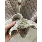 Vtg Sierra Woolen Mills Knit Cardigan Sweater grey knit pink little hearts L Size L Photo 4