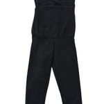 Lululemon Practice Halter Onesie One Piece Jumpsuit Dark Gray Cross Neck Womens Photo 0