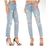 GRLFRND  Karolina Jeans In A Little More Love Size 27 Straight Leg Distressed‎ Photo 1
