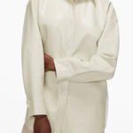 Aritzia ✨ Babaton Vegan Leather Button Down Sz Small Shirt✨ Photo 0