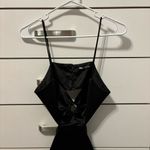 ZARA  Black Satin Effect Cut Out Mini Dress Photo 1