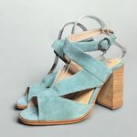 Chinese Laundry Kristin Cavallari by  Lara Crisscross Heeled Sandal in Jade Suede Photo 0