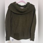 Active USA  Dark Olive Cowl Neck Sweater Photo 3
