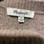 Madewell  Sweater Womens Sz Medium Brockton Bobble Rust Brown Pom Pom Shirt Photo 2