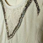 Free People  Beaded Top Raw Edges Photo 5