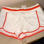 NEW** FP Movement Prep in your step Womens XS white Orange lined athletic Shorts Photo 0