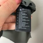 H&M Olive Green/ Charcoal Gray Women's Chiffon Button Down Blouse Size 12 Photo 5