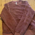 Latched Mama Mauve Breastfeeding Nursing Friendly Sherpa Sweatshirt Sz XS Photo 3